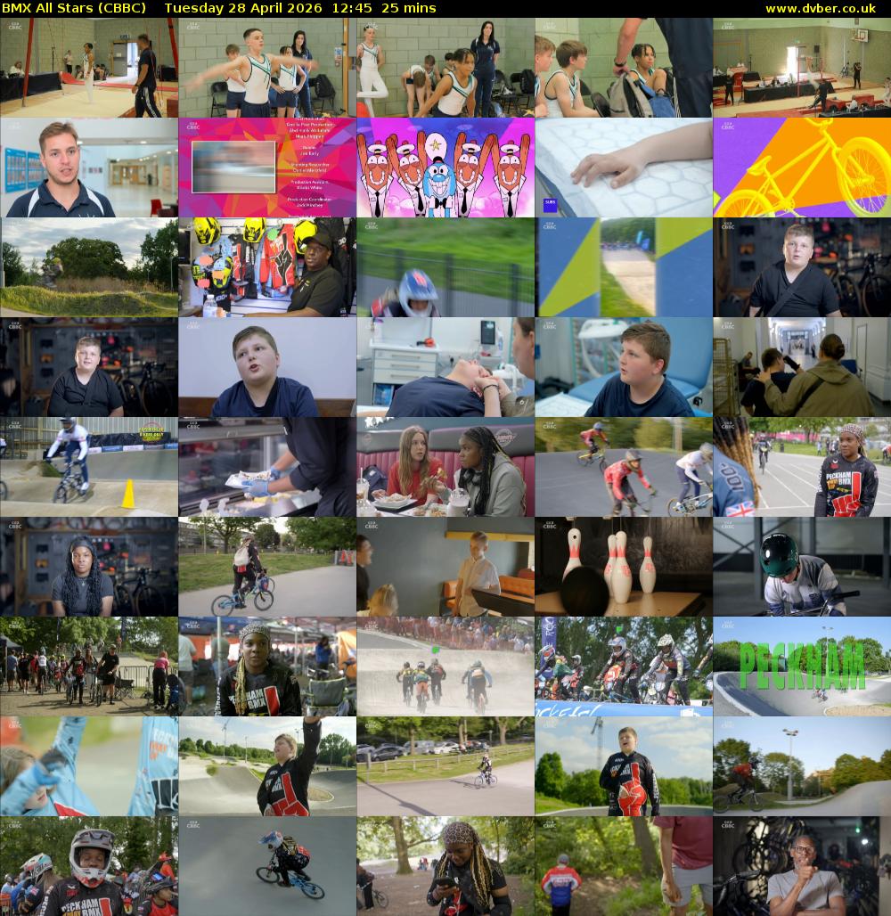 BMX All Stars (CBBC) Tuesday 28 April 2026 12:45 - 13:10