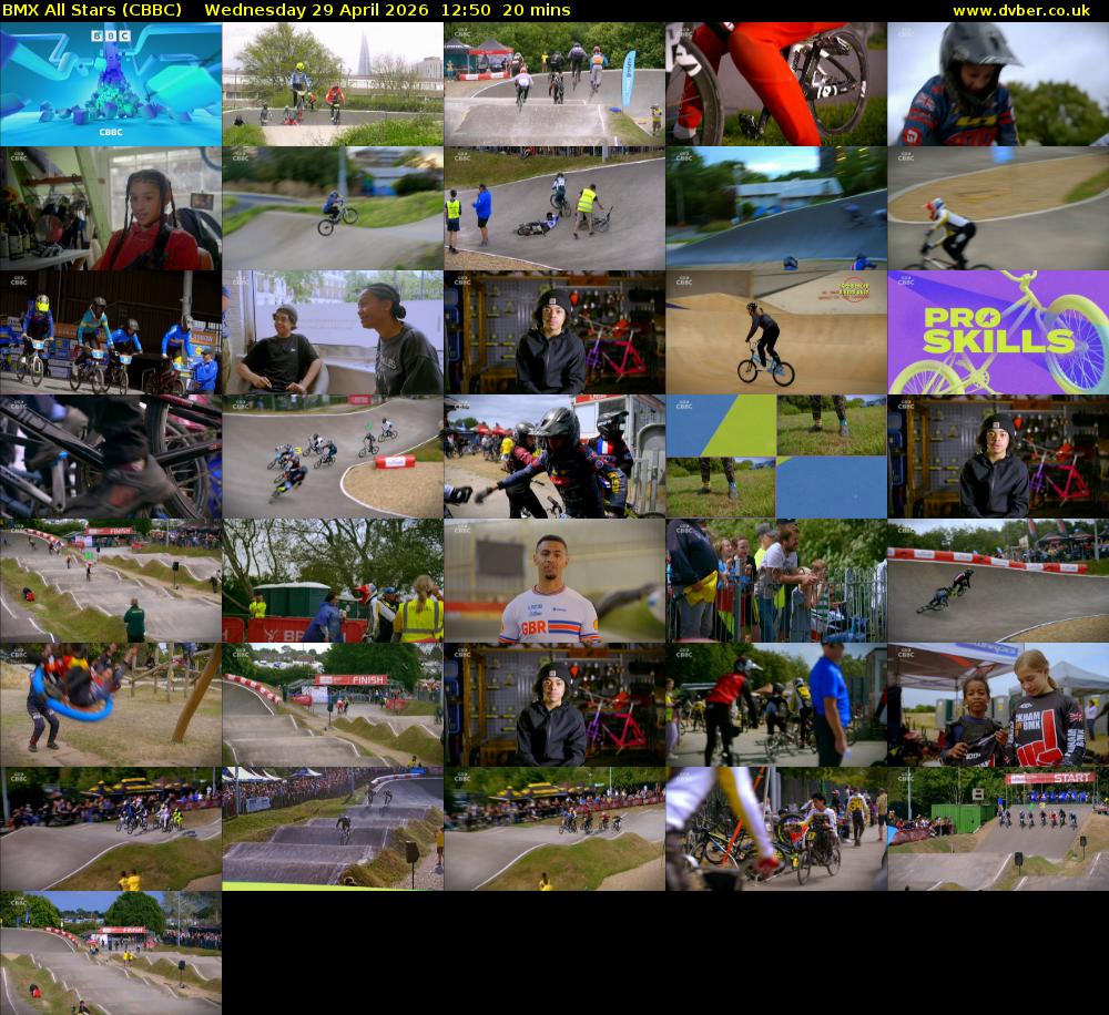 BMX All Stars (CBBC) Wednesday 29 April 2026 12:50 - 13:10
