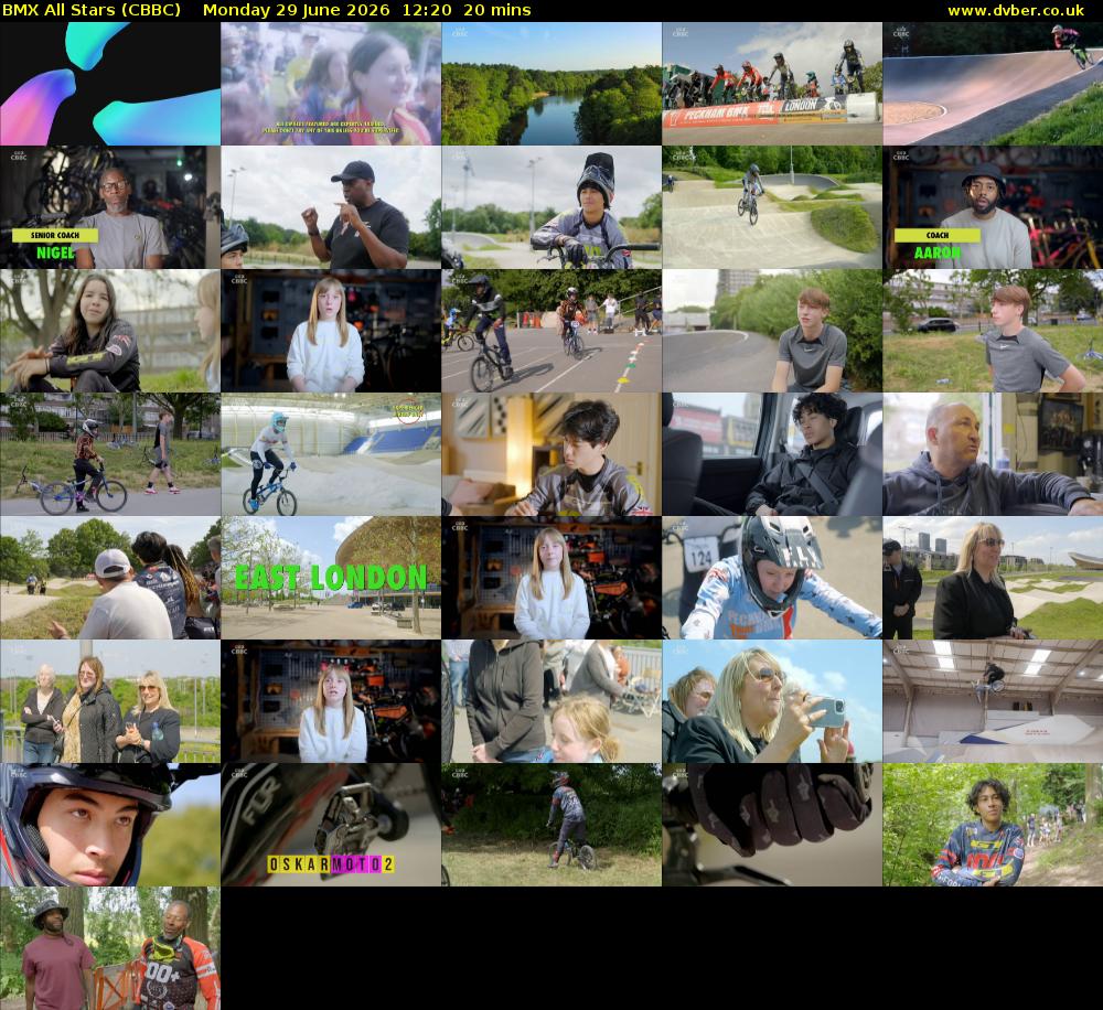 BMX All Stars (CBBC) Monday 29 June 2026 12:20 - 12:40
