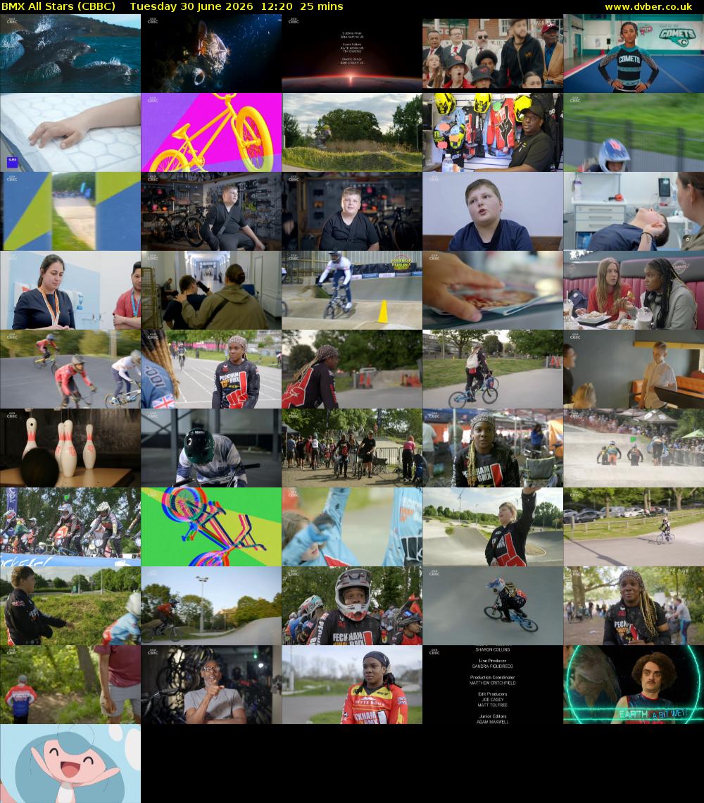BMX All Stars (CBBC) Tuesday 30 June 2026 12:20 - 12:45