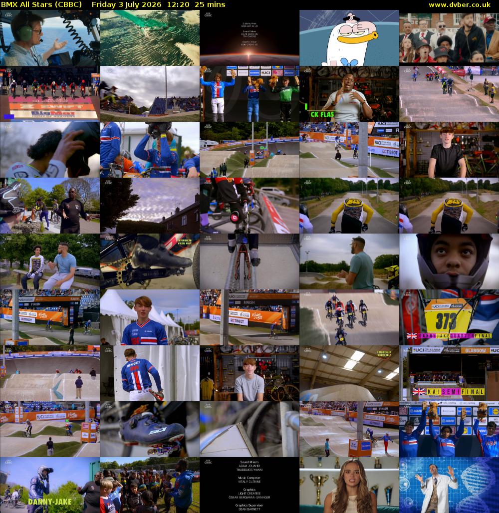 BMX All Stars (CBBC) Friday 3 July 2026 12:20 - 12:45