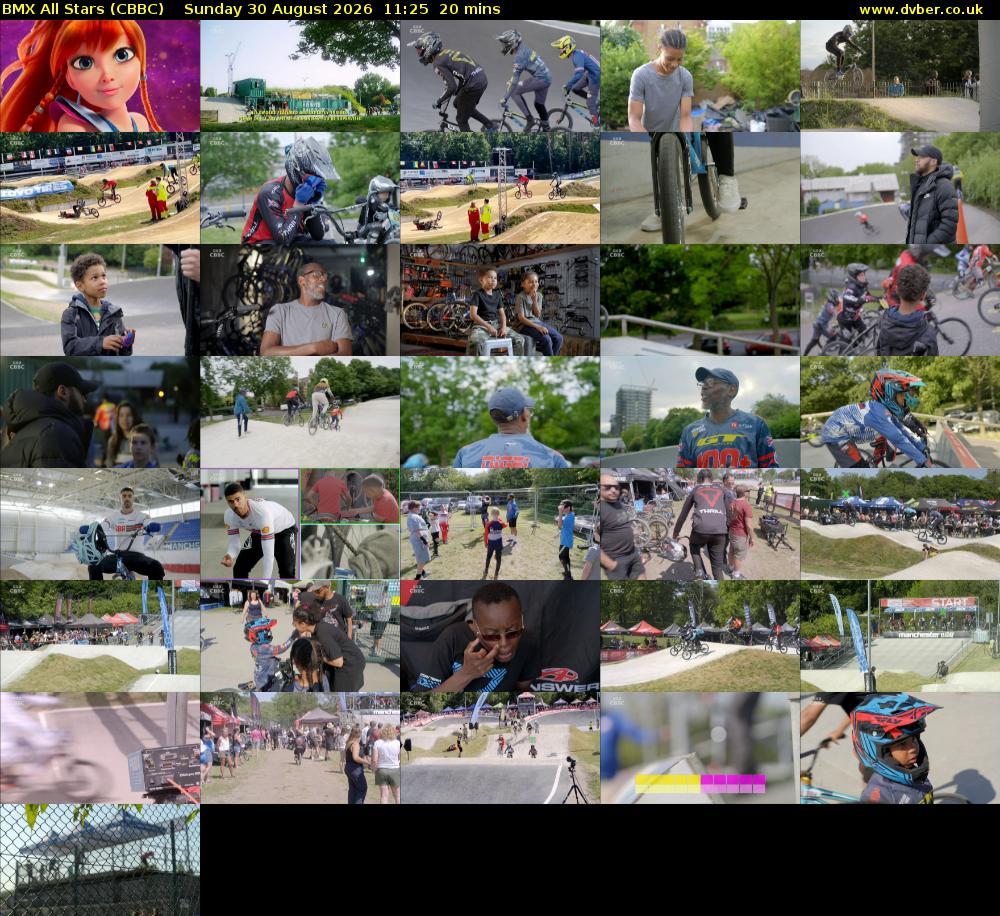 BMX All Stars (CBBC) Sunday 30 August 2026 11:25 - 11:45