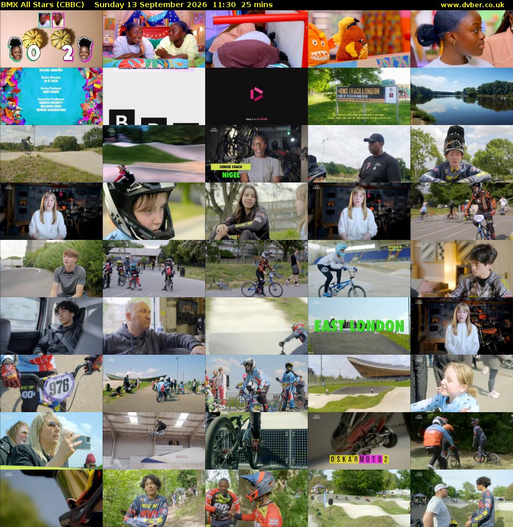 BMX All Stars (CBBC) Sunday 13 September 2026 11:30 - 11:55