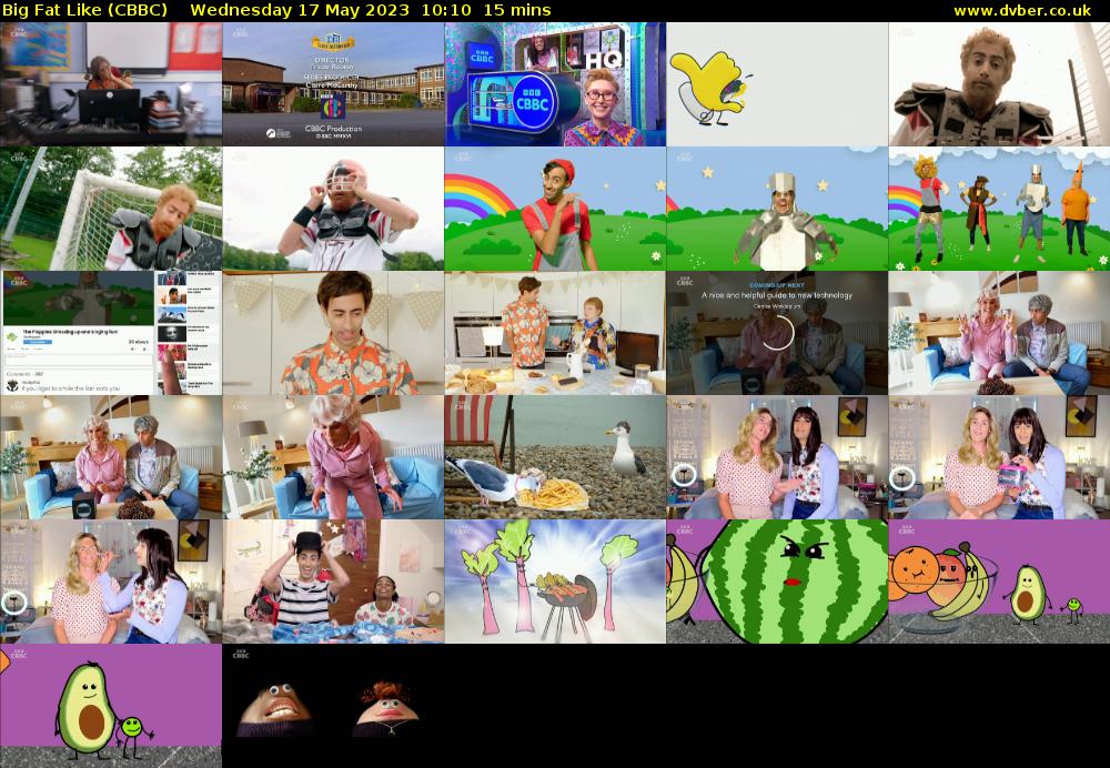 Big Fat Like (CBBC) Wednesday 17 May 2023 10:10 - 10:25