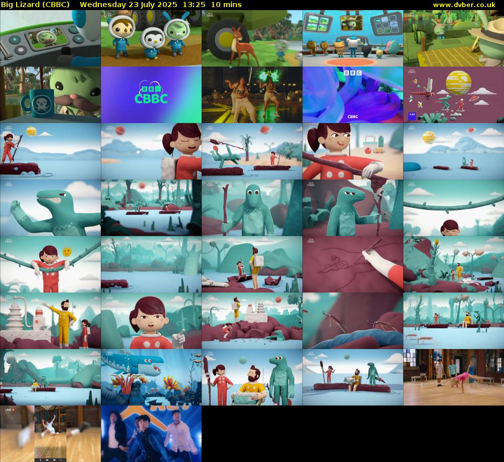 Big Lizard (CBBC) Wednesday 23 July 2025 13:25 - 13:35