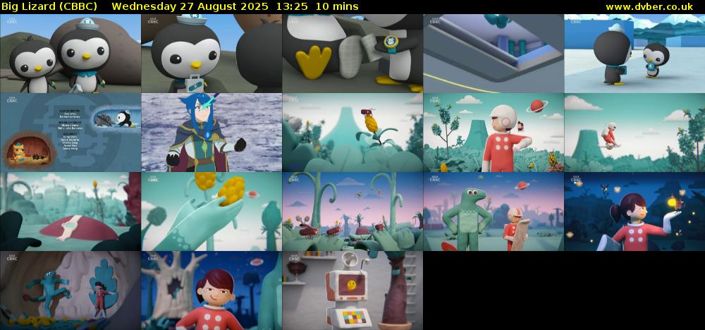 Big Lizard (CBBC) Wednesday 27 August 2025 13:25 - 13:35