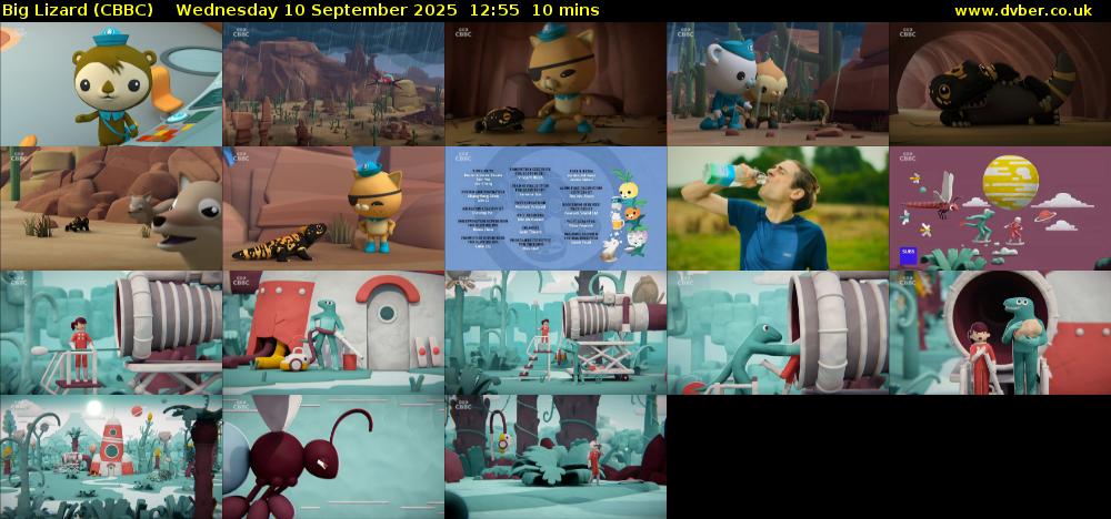 Big Lizard (CBBC) Wednesday 10 September 2025 12:55 - 13:05