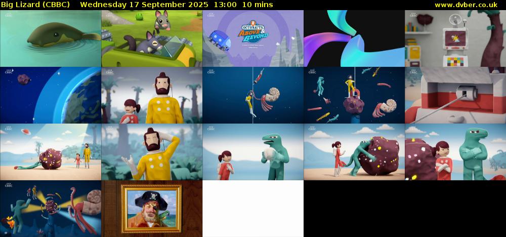 Big Lizard (CBBC) Wednesday 17 September 2025 13:00 - 13:10