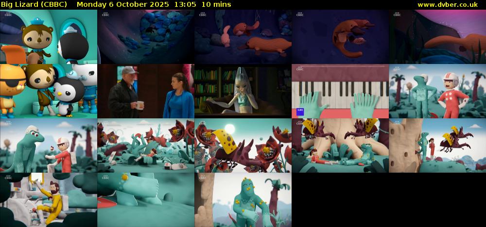 Big Lizard (CBBC) Monday 6 October 2025 13:05 - 13:15