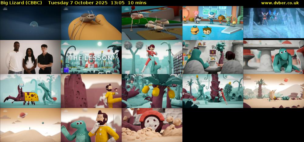 Big Lizard (CBBC) Tuesday 7 October 2025 13:05 - 13:15