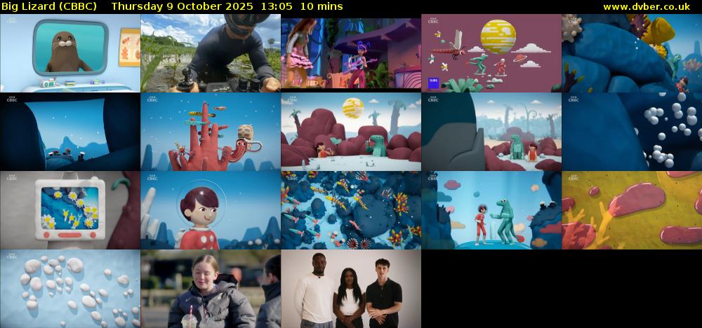 Big Lizard (CBBC) Thursday 9 October 2025 13:05 - 13:15