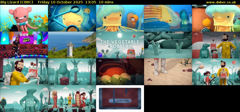 Big Lizard (CBBC) Friday 10 October 2025 13:05 - 13:15
