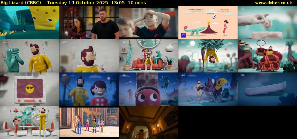 Big Lizard (CBBC) Tuesday 14 October 2025 13:05 - 13:15