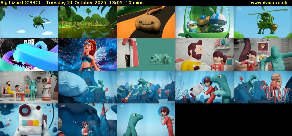 Big Lizard (CBBC) Tuesday 21 October 2025 13:05 - 13:15