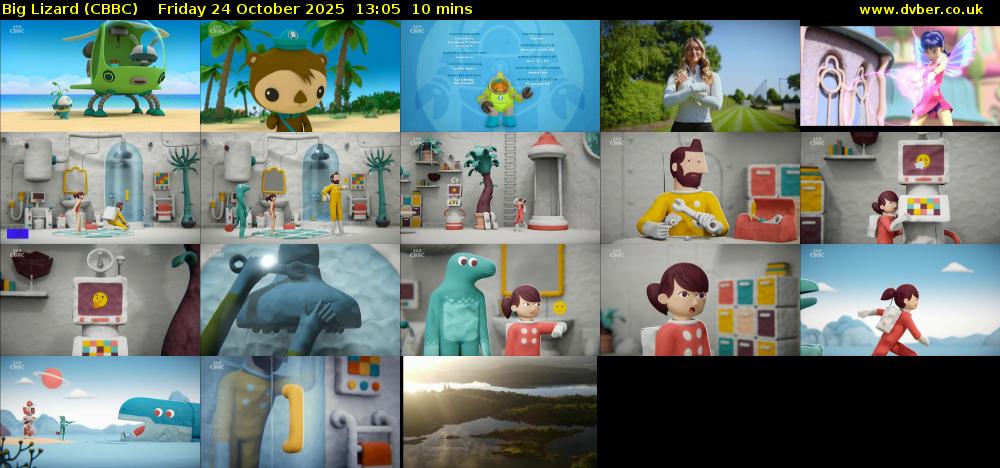 Big Lizard (CBBC) Friday 24 October 2025 13:05 - 13:15