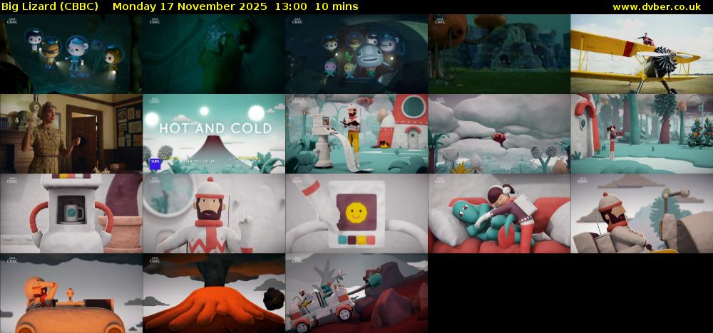 Big Lizard (CBBC) Monday 17 November 2025 13:00 - 13:10
