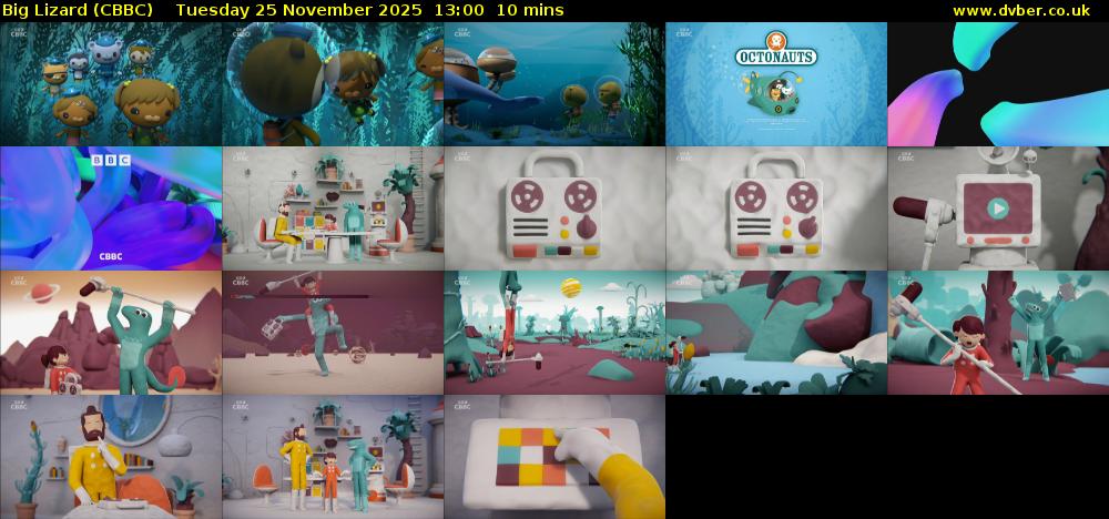Big Lizard (CBBC) Tuesday 25 November 2025 13:00 - 13:10