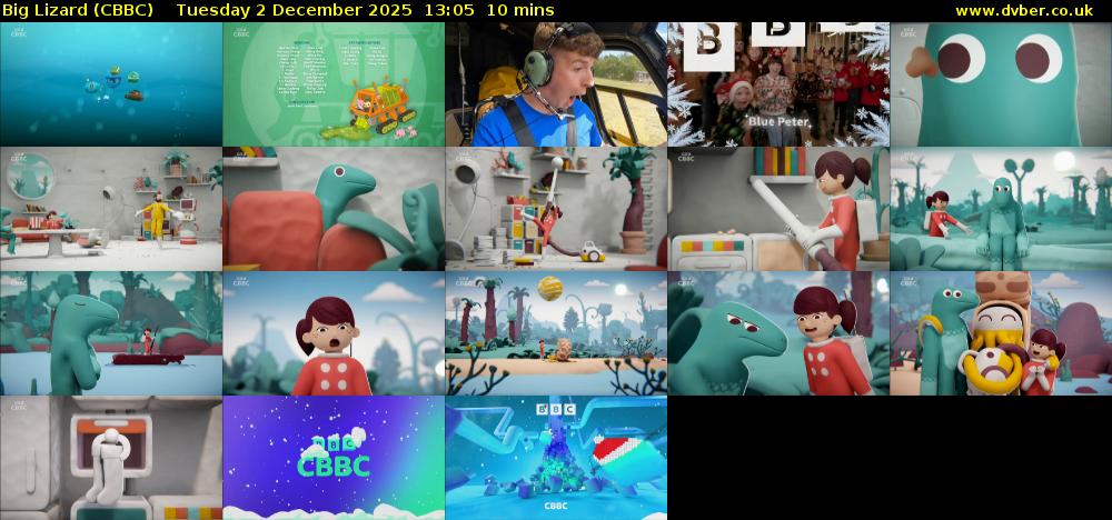 Big Lizard (CBBC) Tuesday 2 December 2025 13:05 - 13:15
