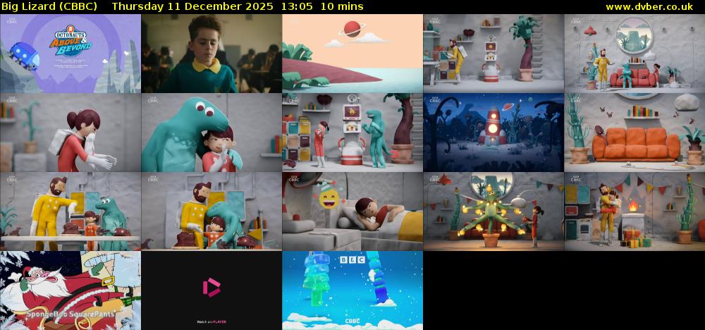 Big Lizard (CBBC) Thursday 11 December 2025 13:05 - 13:15
