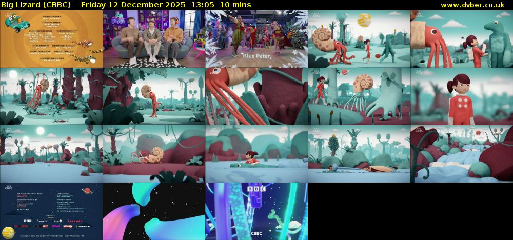 Big Lizard (CBBC) Friday 12 December 2025 13:05 - 13:15