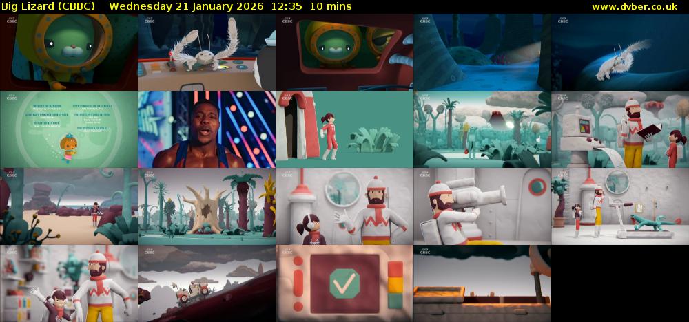 Big Lizard (CBBC) Wednesday 21 January 2026 12:35 - 12:45