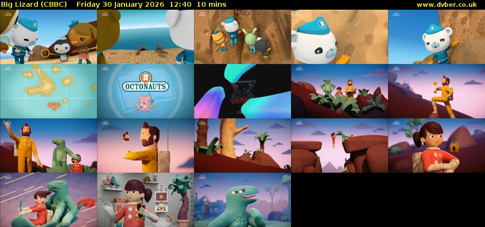 Big Lizard (CBBC) Friday 30 January 2026 12:40 - 12:50