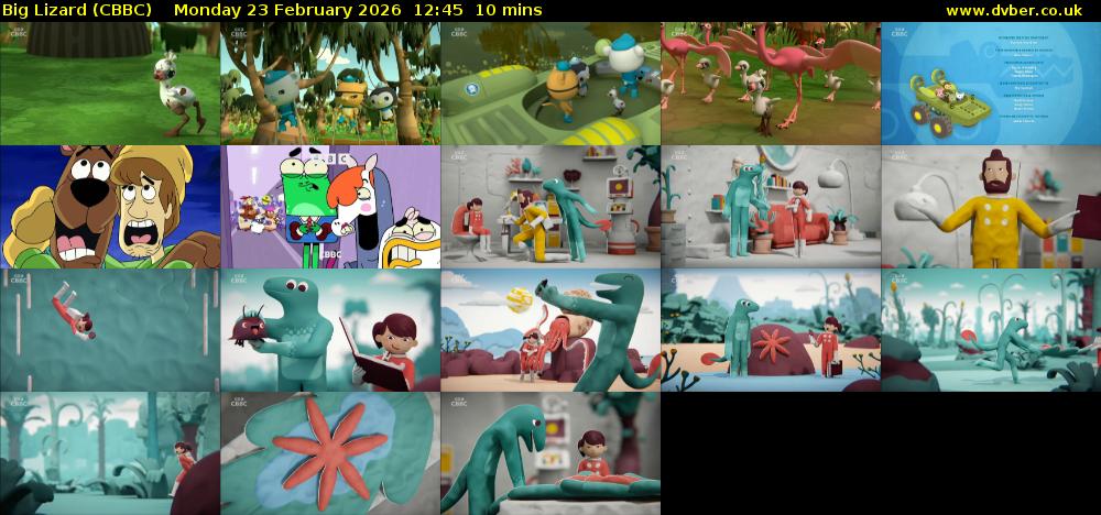 Big Lizard (CBBC) Monday 23 February 2026 12:45 - 12:55