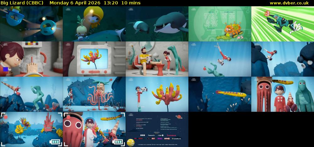 Big Lizard (CBBC) Monday 6 April 2026 13:20 - 13:30