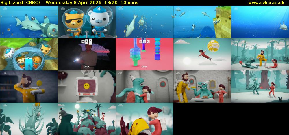 Big Lizard (CBBC) Wednesday 8 April 2026 13:20 - 13:30