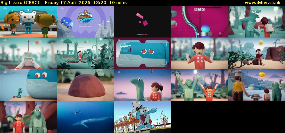 Big Lizard (CBBC) Friday 17 April 2026 13:20 - 13:30