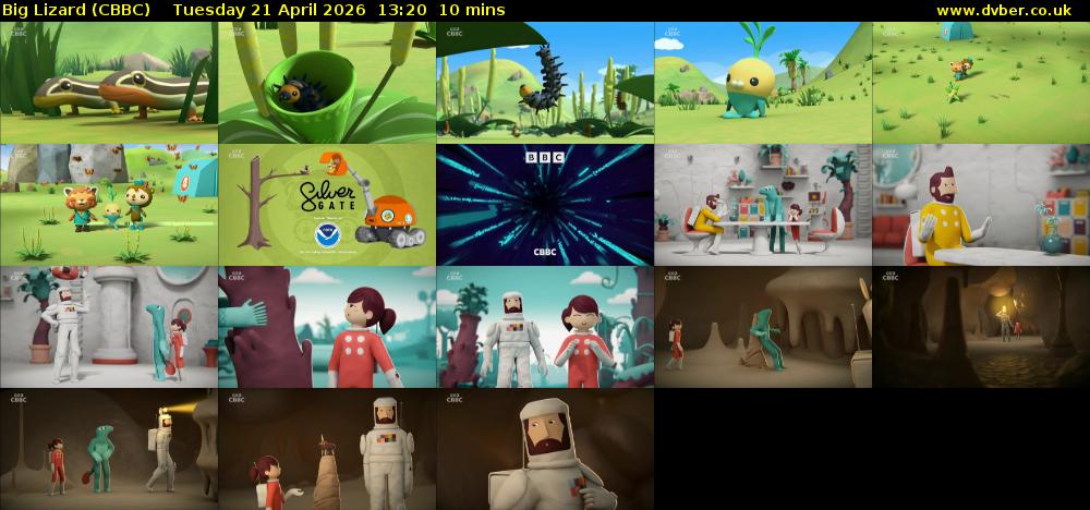 Big Lizard (CBBC) Tuesday 21 April 2026 13:20 - 13:30