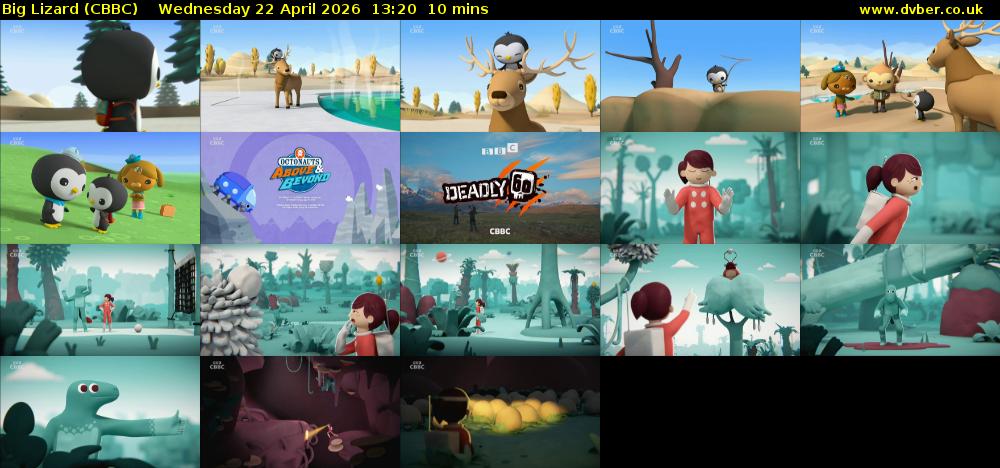 Big Lizard (CBBC) Wednesday 22 April 2026 13:20 - 13:30