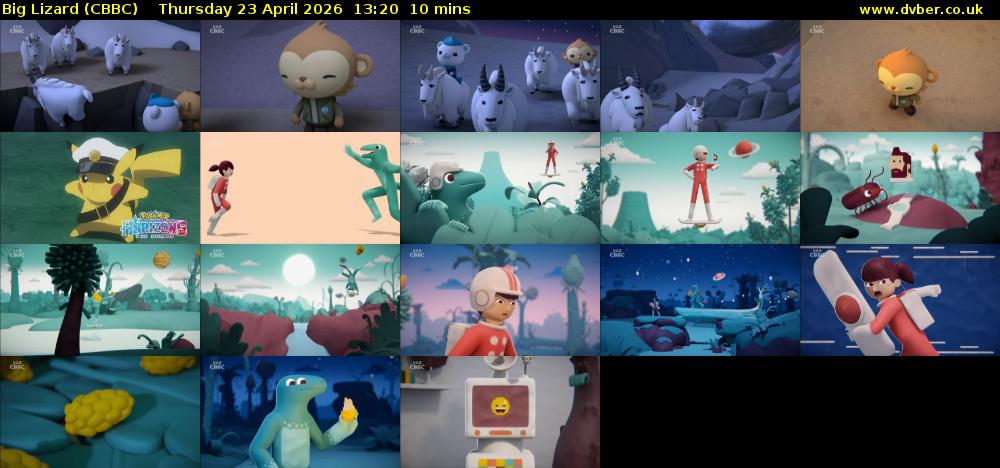Big Lizard (CBBC) Thursday 23 April 2026 13:20 - 13:30