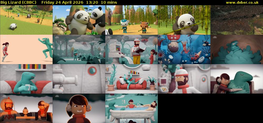 Big Lizard (CBBC) Friday 24 April 2026 13:20 - 13:30