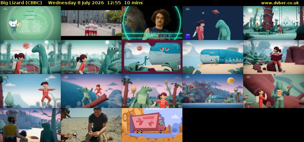 Big Lizard (CBBC) Wednesday 8 July 2026 12:55 - 13:05