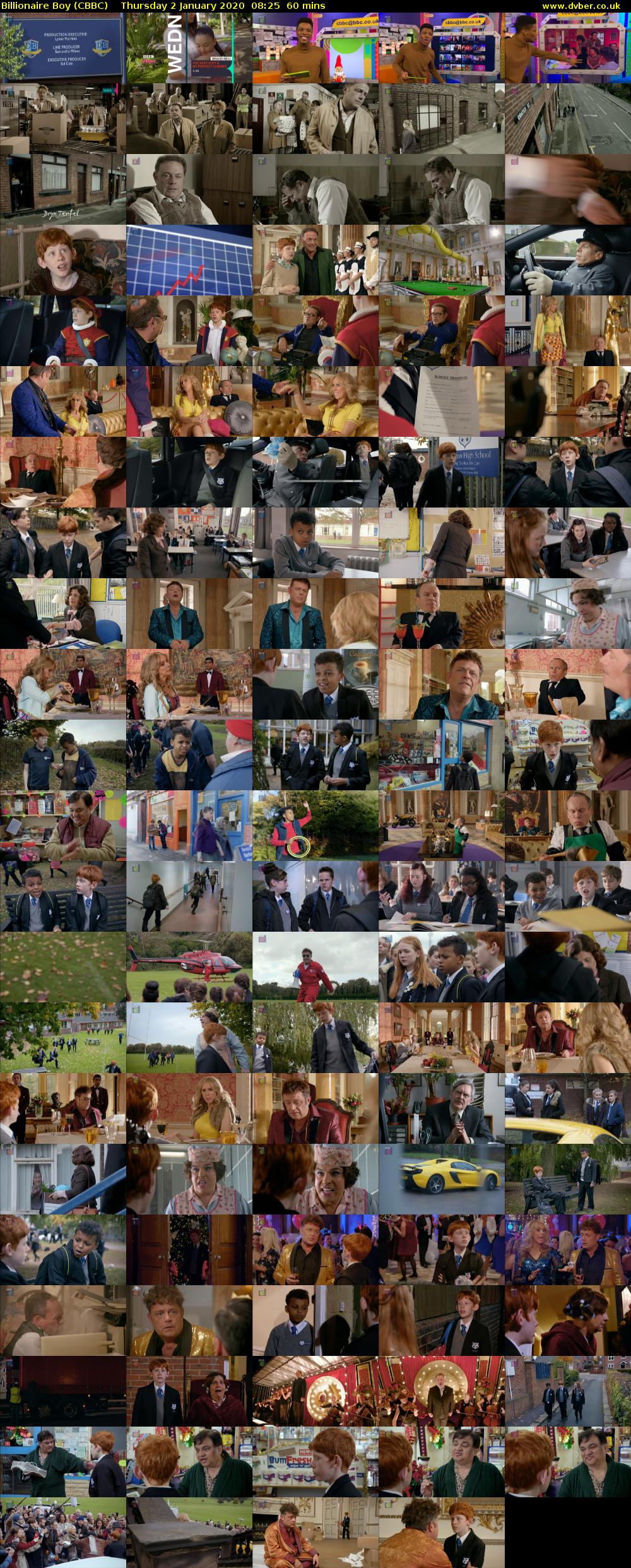 Billionaire Boy (CBBC) Thursday 2 January 2020 08:25 - 09:25