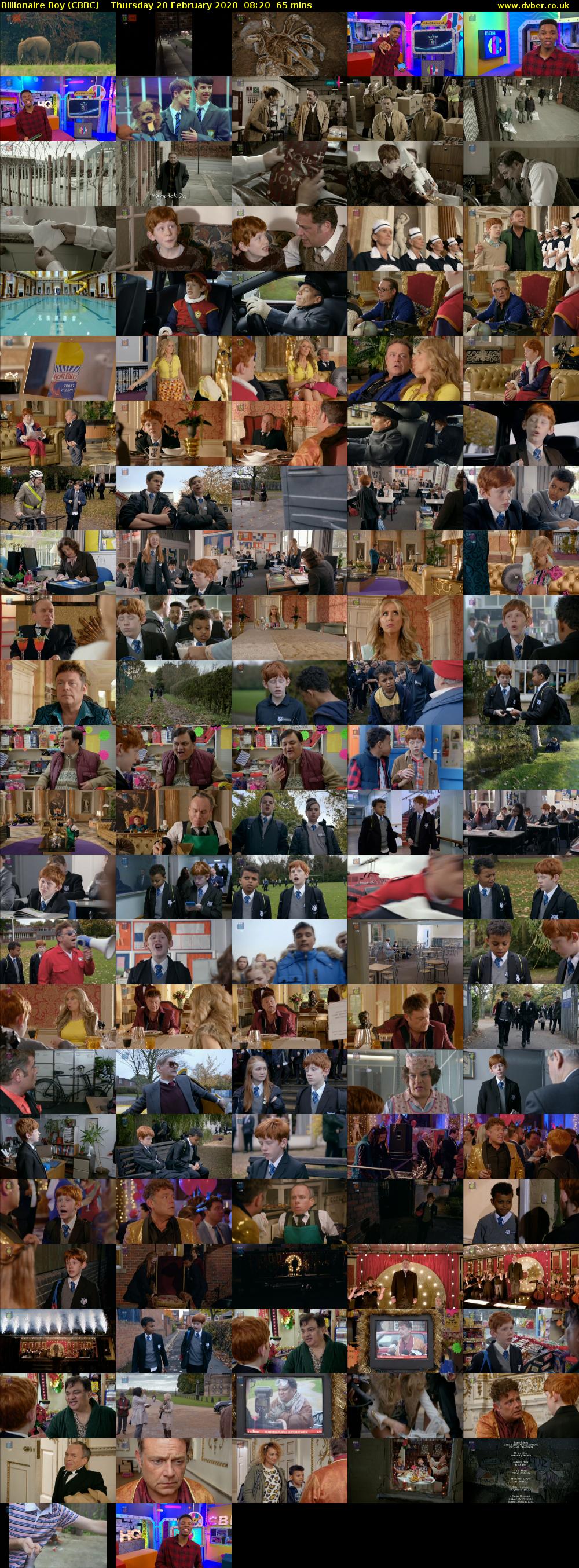 Billionaire Boy (CBBC) Thursday 20 February 2020 08:20 - 09:25