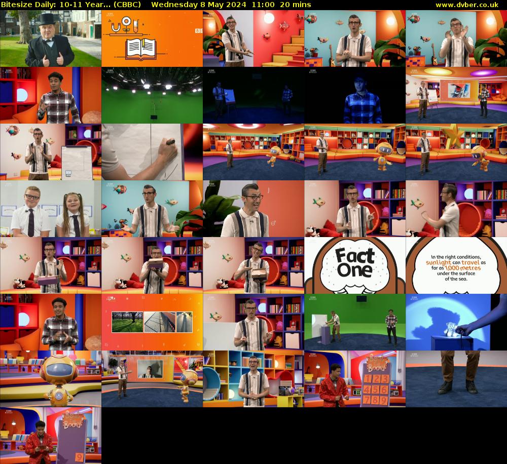 Bitesize Daily: 10-11 Year... (CBBC) Wednesday 8 May 2024 11:00 - 11:20
