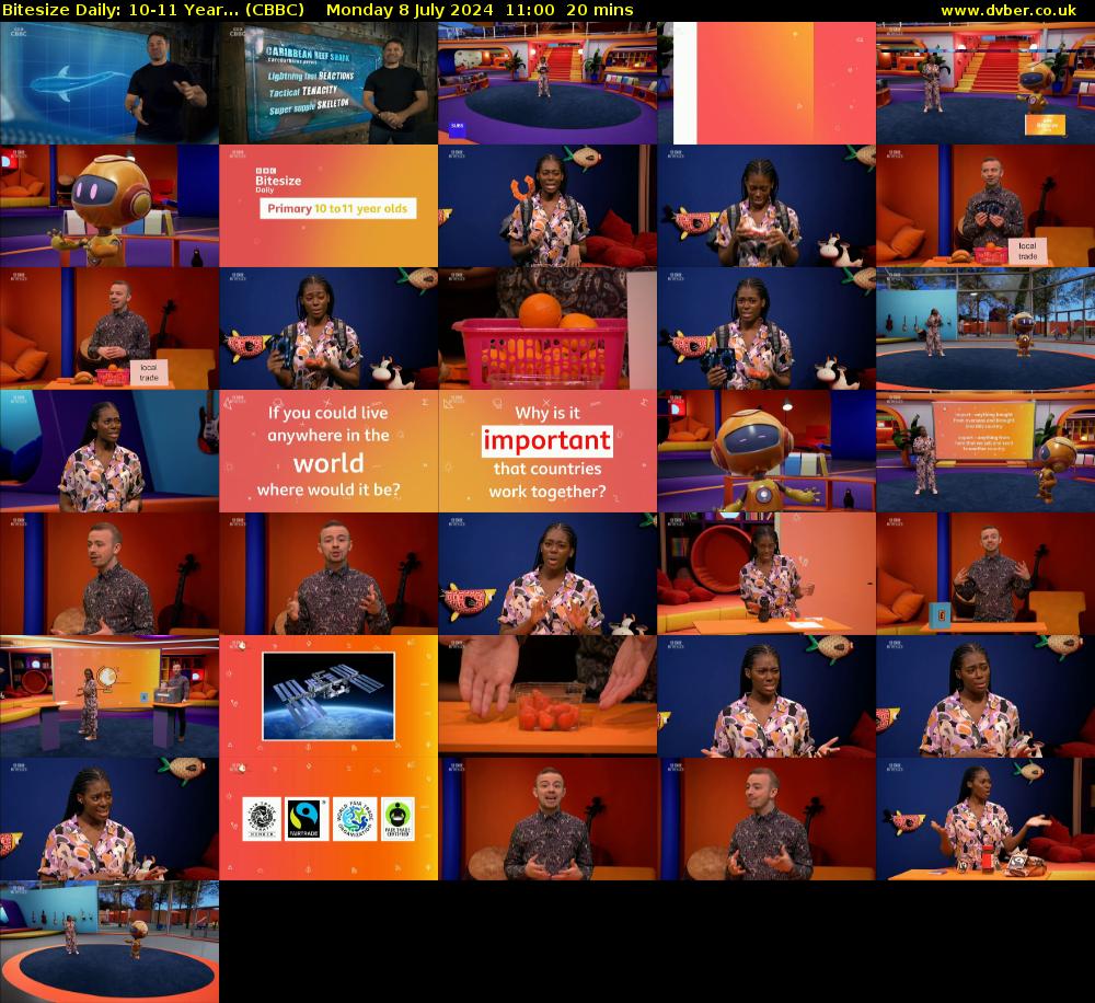 Bitesize Daily: 10-11 Year... (CBBC) Monday 8 July 2024 11:00 - 11:20