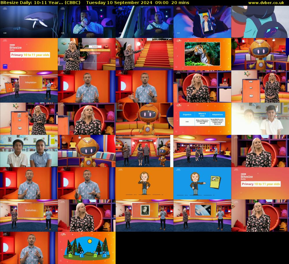 Bitesize Daily: 10-11 Year... (CBBC) Tuesday 10 September 2024 09:00 - 09:20