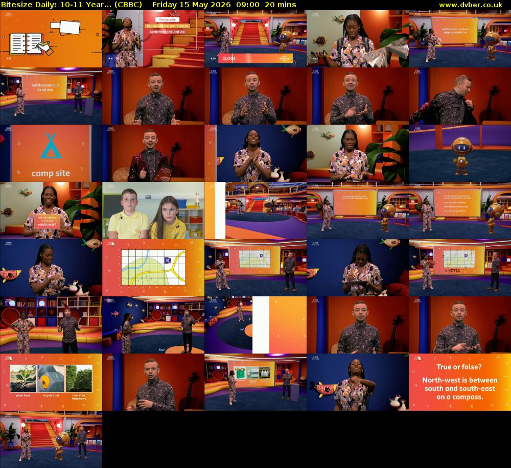 Bitesize Daily: 10-11 Year... (CBBC) Friday 15 May 2026 09:00 - 09:20