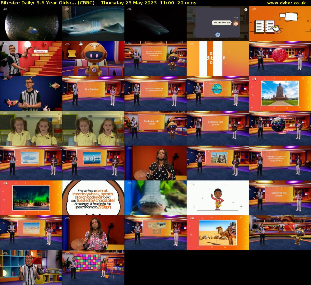 Bitesize Daily: 5-6 Year Olds:... (CBBC) Thursday 25 May 2023 11:00 - 11:20