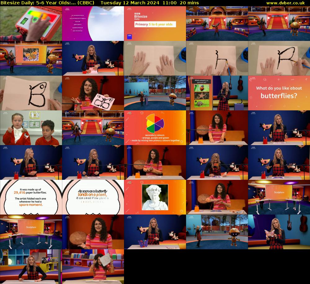 Bitesize Daily: 5-6 Year Olds:... (CBBC) Tuesday 12 March 2024 11:00 - 11:20