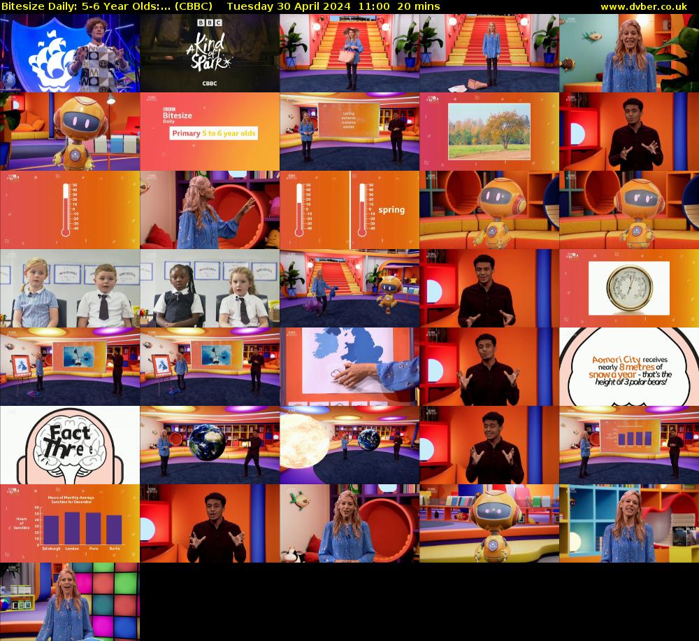 Bitesize Daily: 5-6 Year Olds:... (CBBC) Tuesday 30 April 2024 11:00 - 11:20