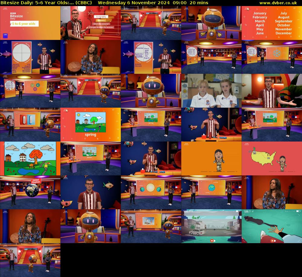 Bitesize Daily: 5-6 Year Olds:... (CBBC) Wednesday 6 November 2024 09:00 - 09:20