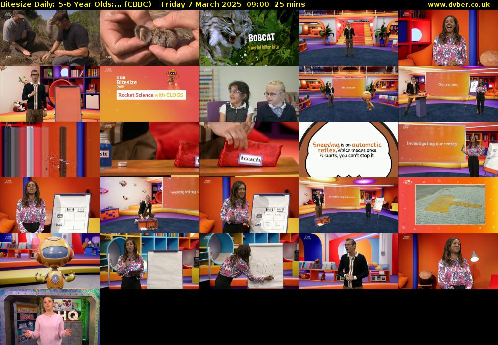 Bitesize Daily: 5-6 Year Olds:... (CBBC) Friday 7 March 2025 09:00 - 09:25