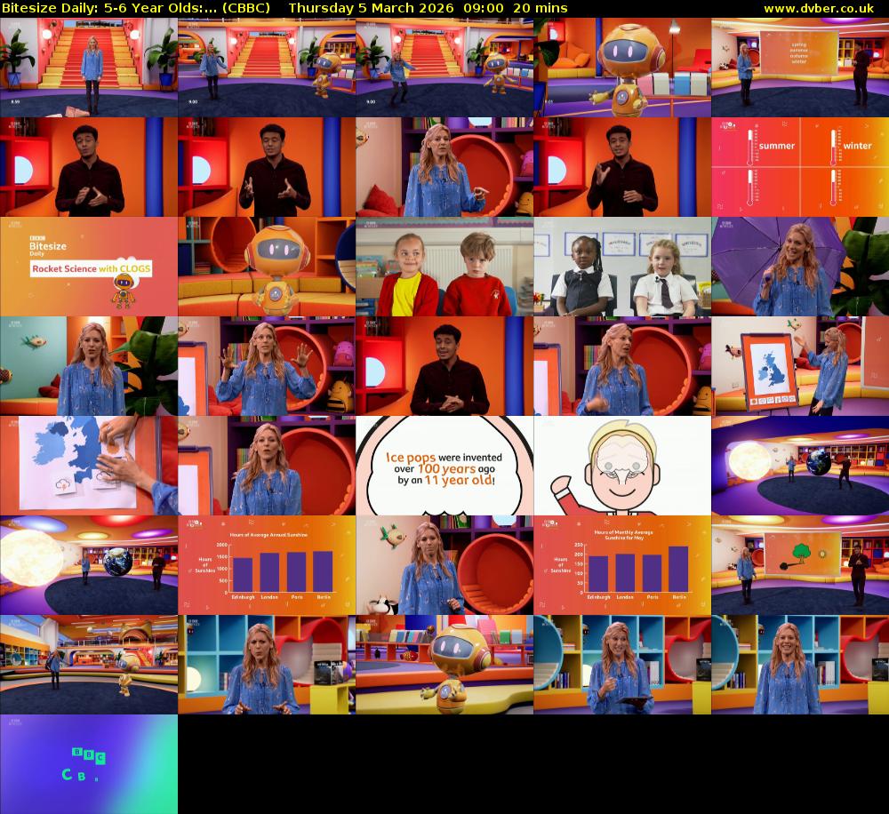 Bitesize Daily: 5-6 Year Olds:... (CBBC) Thursday 5 March 2026 09:00 - 09:20