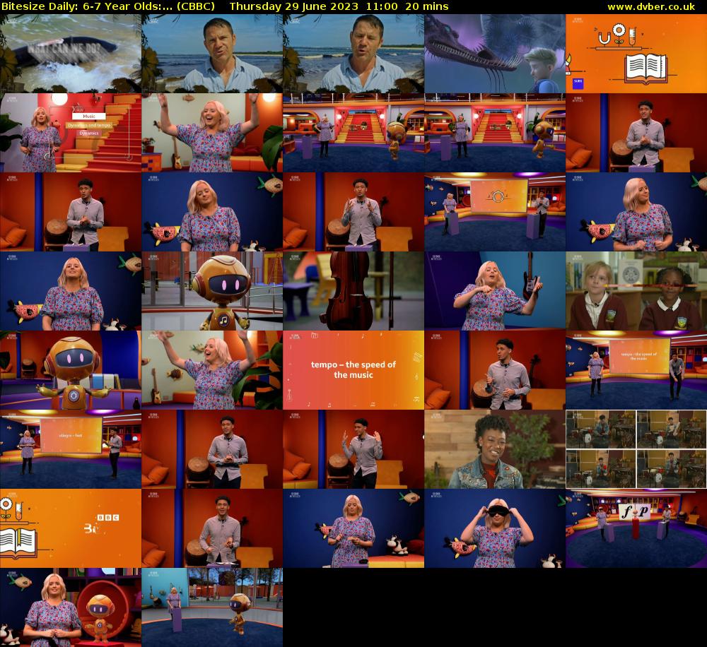 Bitesize Daily: 6-7 Year Olds:... (CBBC) Thursday 29 June 2023 11:00 - 11:20