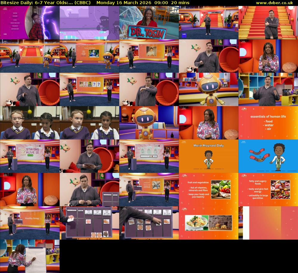 Bitesize Daily: 6-7 Year Olds:... (CBBC) Monday 16 March 2026 09:00 - 09:20