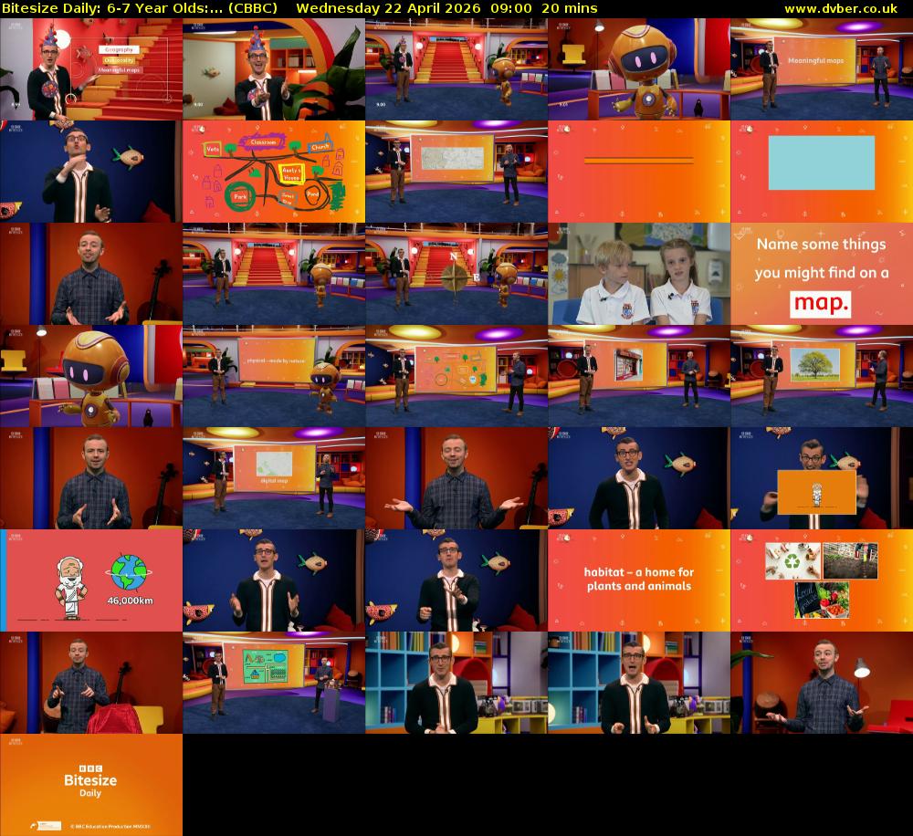 Bitesize Daily: 6-7 Year Olds:... (CBBC) Wednesday 22 April 2026 09:00 - 09:20